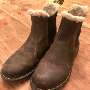 Dr. Martens faux shearling Chelsea boot
